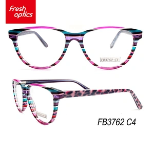 FB3762 Acetate dazzle colour trend eyewear frames for youth, unisex acetate optical frames