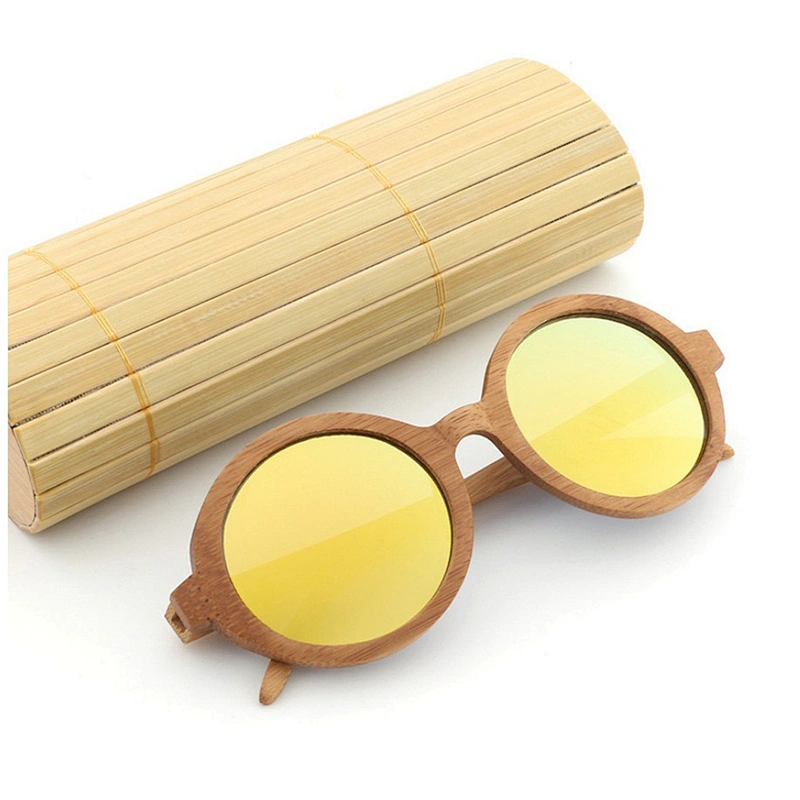 Retro custom engrave logo wood and bamboo wholesale wood sunglasses 2019