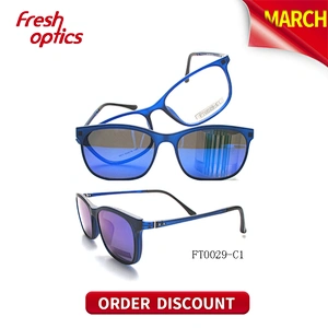 FT0029 Mirror Lens Clip On Sunglasses, Optical Sunglass
