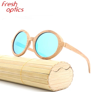 Retro custom engrave logo wood and bamboo wholesale wood sunglasses 2019