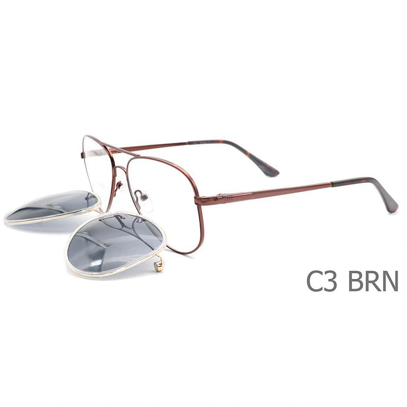 wholesale online own logo male metal magnetic clip on sunglasses polarized