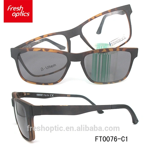 China hot selling fashion men clip on sunglasses polarized 2017 with own logo