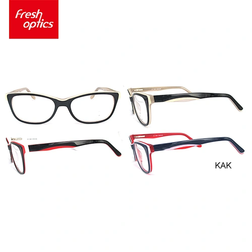 KAK hot fashionable new plastic optical stereo frame, myopia glasses