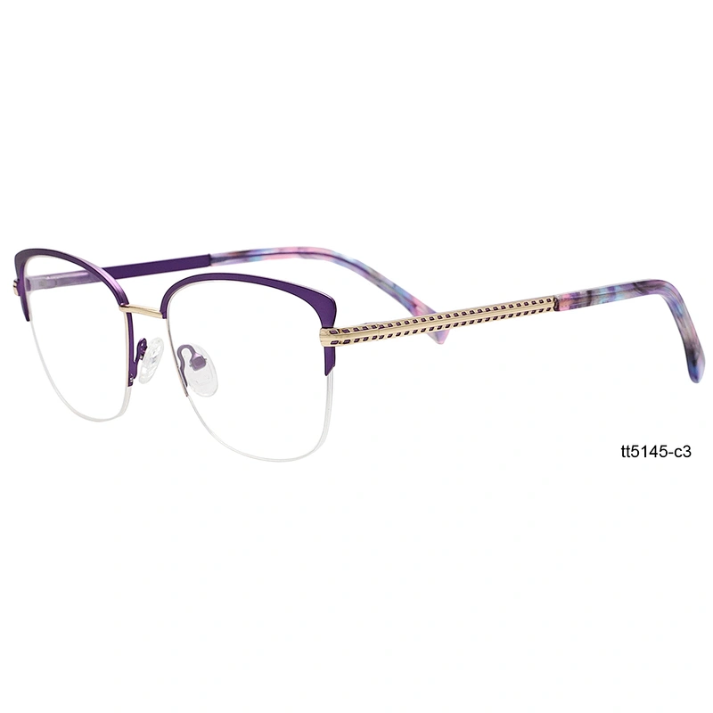 Luxury Korean vitality sexy women's half frame eyewear optical frames brand name