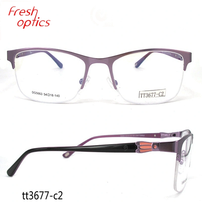 TT3677 Half Border Girl Designer Optical Frames With OEM Service