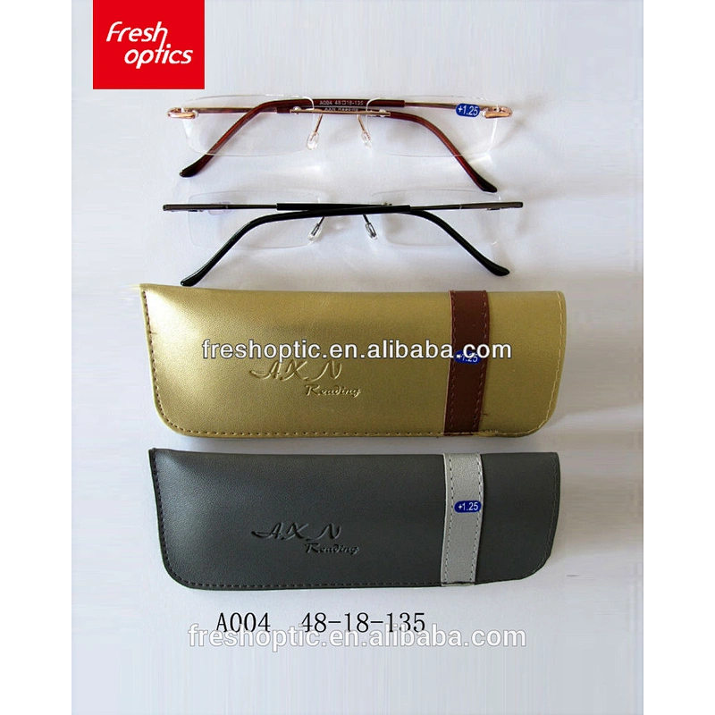 A004 2018 fashion cheap rimless small reading glasses