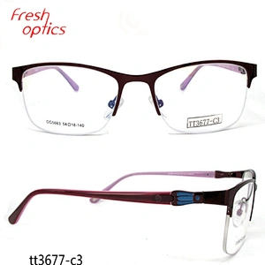 TT3677 Half Border Girl Designer Optical Frames With OEM Service