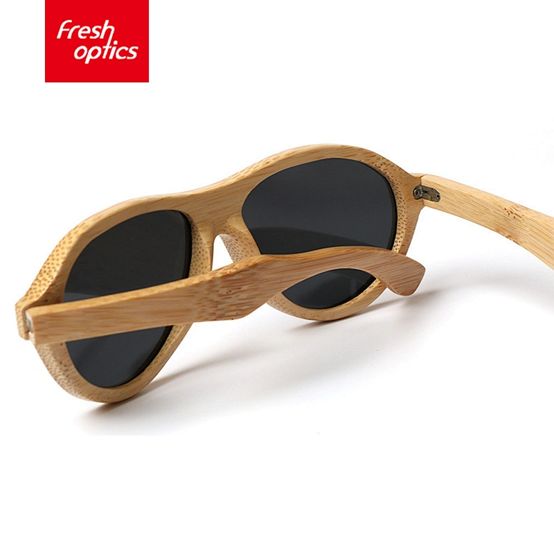 JK5632 Colored Lenses Wooden Bamboo Sunglasses, Italian Wood Sunglasses