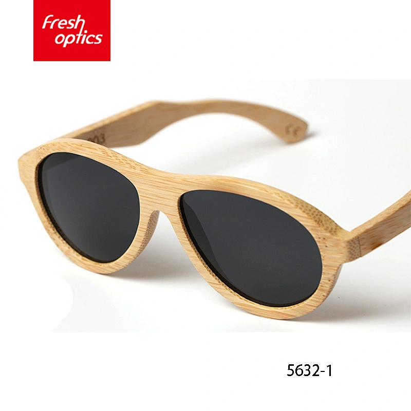 JK5632 Colored Lenses Wooden Bamboo Sunglasses, Italian Wood Sunglasses