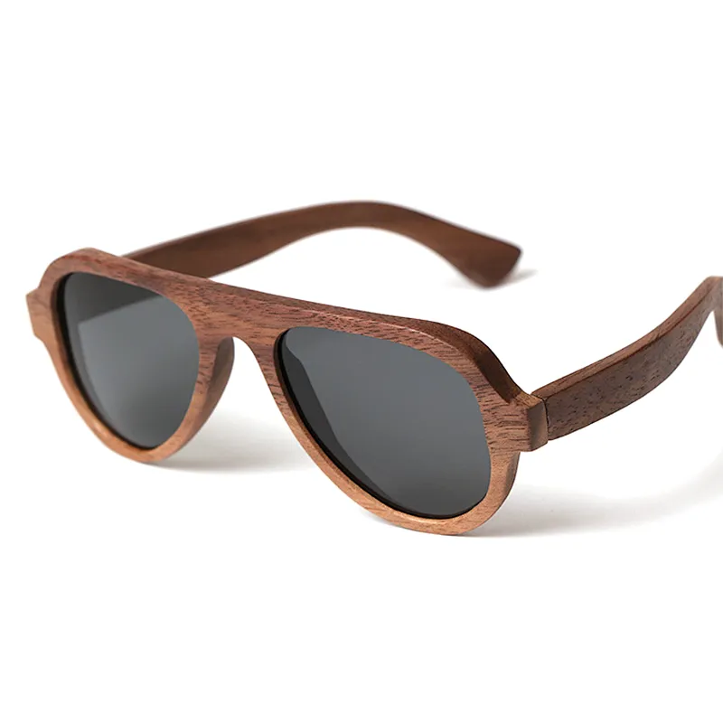 JK5653 Wear-resisting combined wooden sunglasses polarized wood frame sunglasses