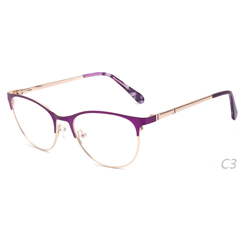 Retail hot sale metal optical frames ready goods eyewear