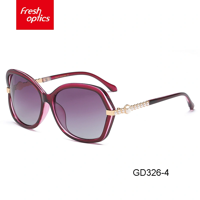 GD326 Factory directly provide high quality cat eye sun glasses pearl tags for sunglasses