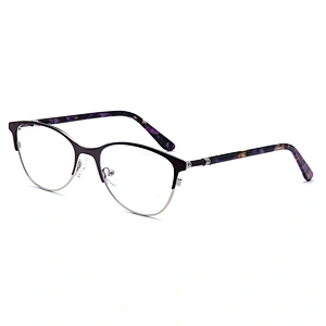 hot sale stainless steel  ready stock 1 piece optical eyeglasses frames for women