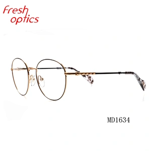 China wholesale soft metal vintage optical frames Italy design eye glasses 2019