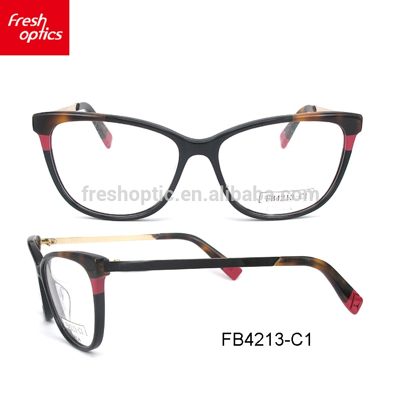 FB4213 hand polished optical glasses fashion acetate optical frame