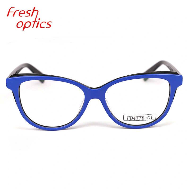 FB4778 Acetate lamination stripe color fashionable euramerican optical frames women style