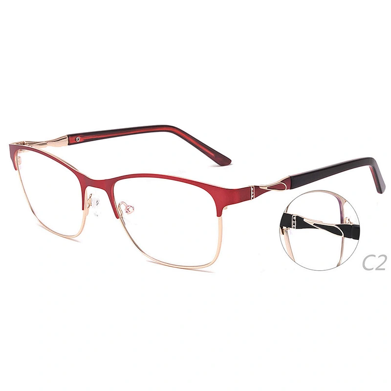 customized logo ready stock metal optical frames eyeglasses
