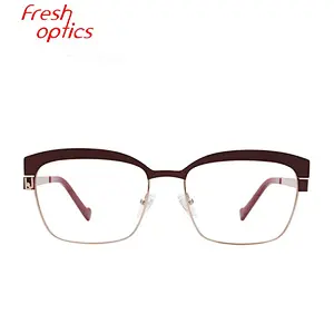 Best designer fashion square modern metal optical eye glasses frames for unisex