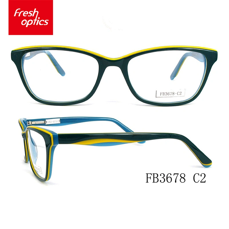 Latest Model Guaranteed Quality CE Unisex New Stylish Acetate Spectacle Frame Eyeglasses