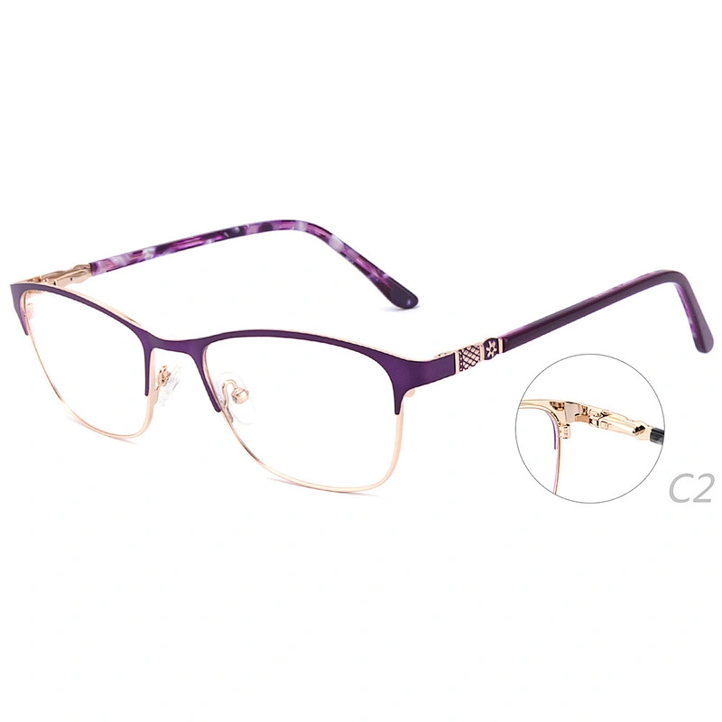 full-rim prescription metal optical glasses frame ready stock