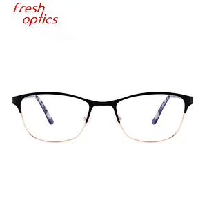 full-rim prescription metal optical glasses frame ready stock