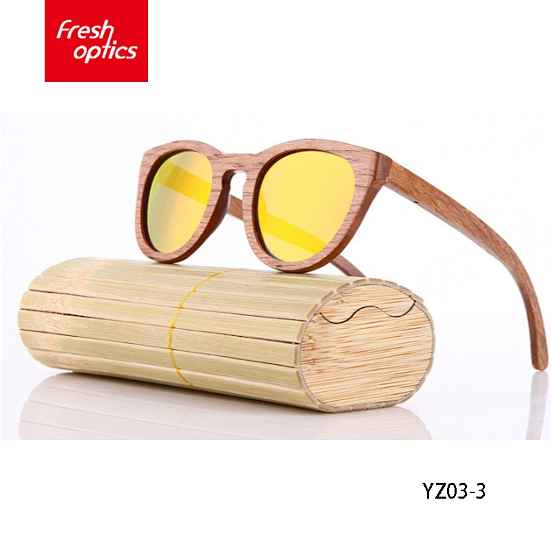 YZ03 Fashion Bamboo Wood glasses With polarized lens  nature wood sunglasses