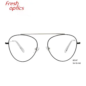Latest top rated full circle eyeglasses metal optical frames for promotions