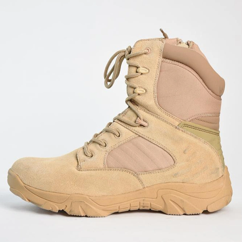 2018 Cheap price suede leather deltav side zipper tactical military boots