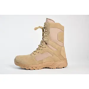Military Boots cow suede desert combat boots