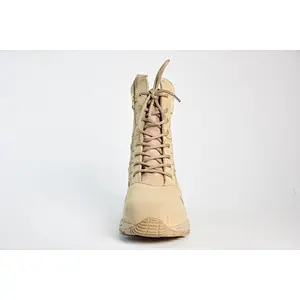 2018 new style suede cow leather side zipper army tactical military desert boots