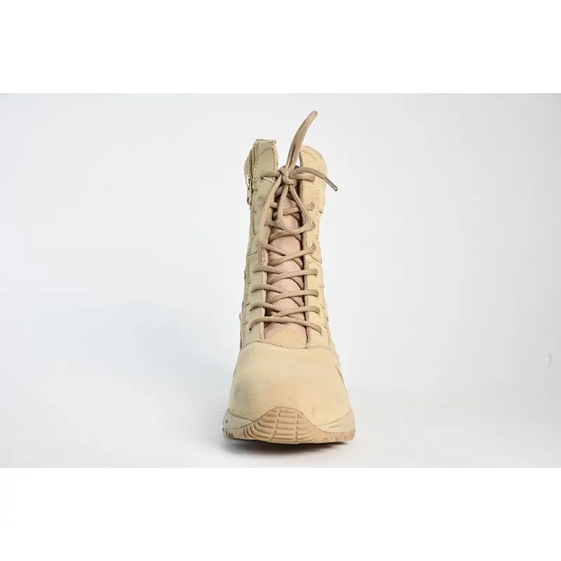 2018 new style suede cow leather side zipper army tactical military desert boots