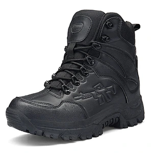 combat boots special Leather Waterproof Tactical Desert Combat Boot Men's Army Work Shoes