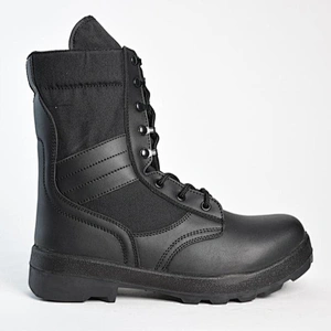 Military Boots Tactical Black Leather Boots police boots