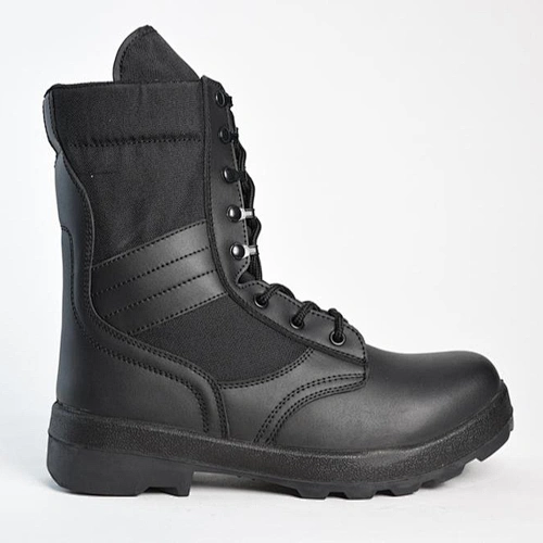 Military Boots Tactical Black Leather Boots police boots