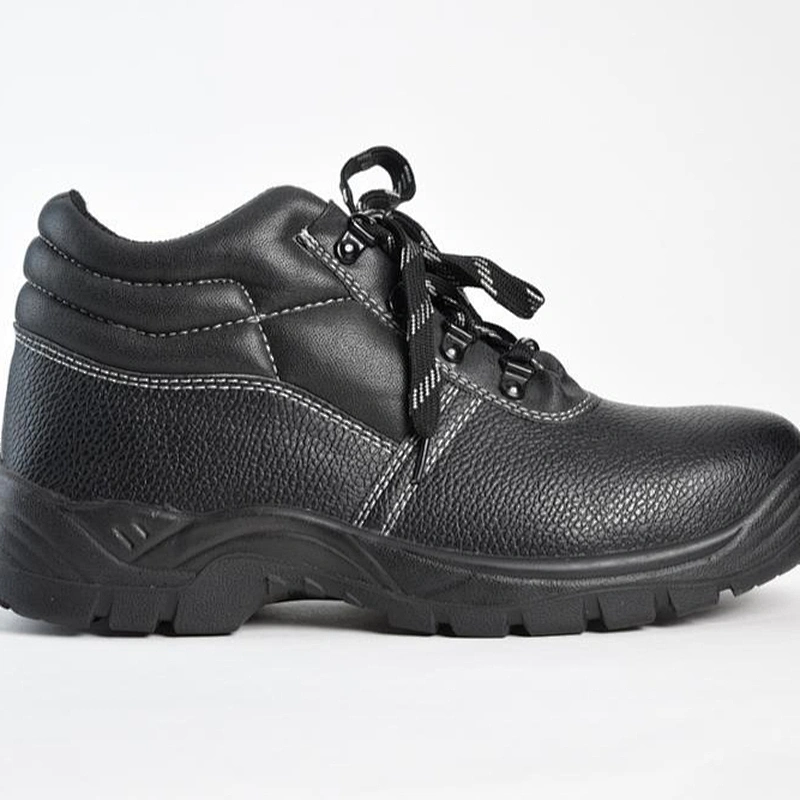 2018 new style men's leather safety boots safety shoes with steel toe