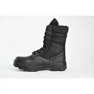 Military Boots Tactical Black Leather Boots police boots