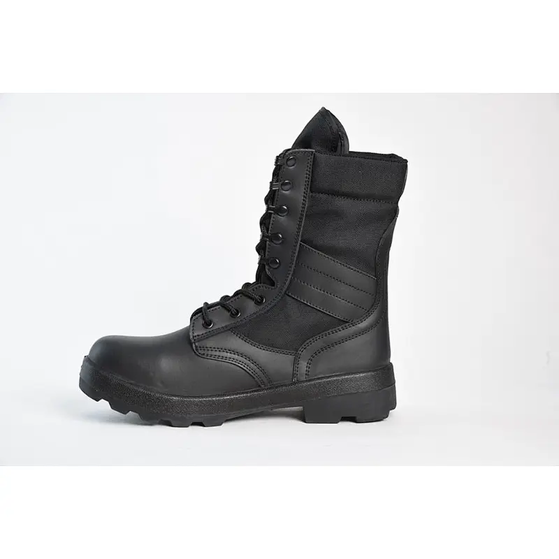 Military Boots Tactical Black Leather Boots police boots