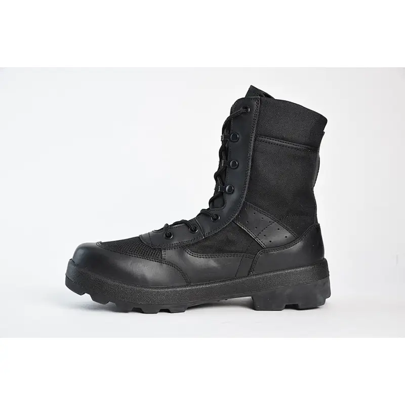 new style Military Boot injection sole leather military shoes