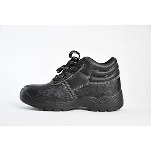 2018 new style men's leather safety boots safety shoes with steel toe