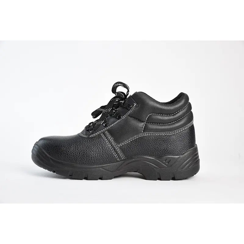 2018 new style men's leather safety boots safety shoes with steel toe