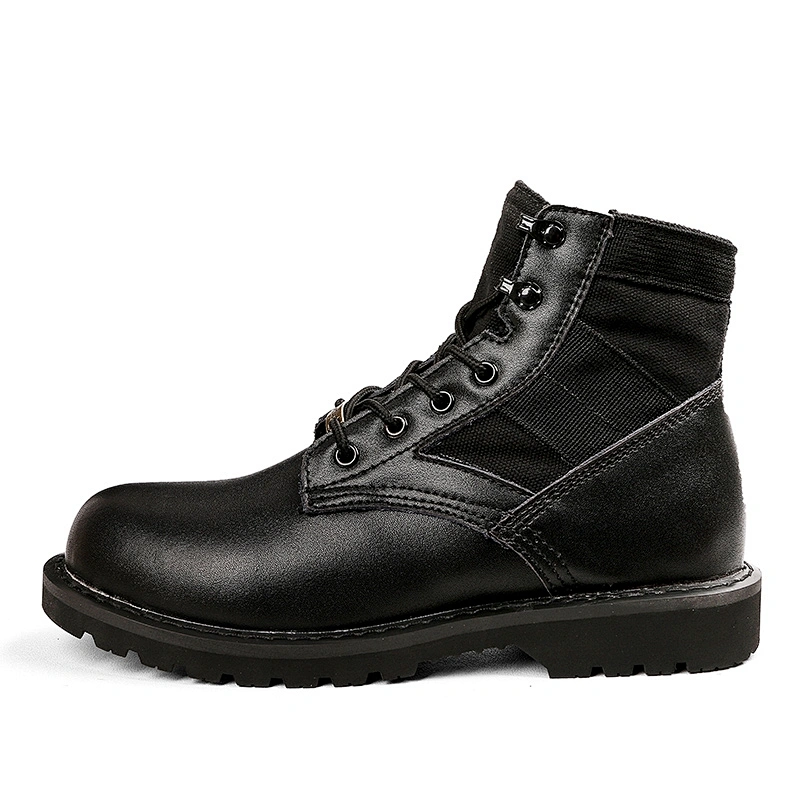 black leather military boots hiking boot walking shoes climbing shoes OUTDOOR SHOES