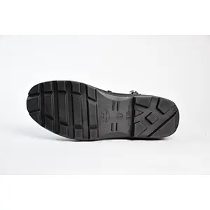 new style Military Boot injection sole zipper side leather shoes