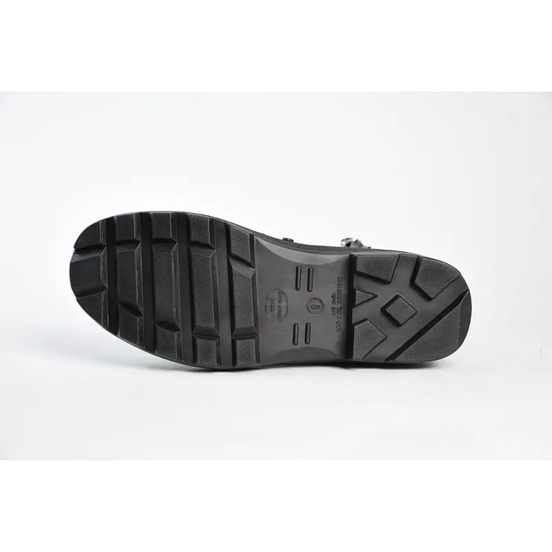 new style Military Boot injection sole zipper side leather shoes