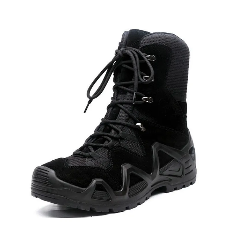 2019 new style men's zipper side army boots Military Tactical Boots