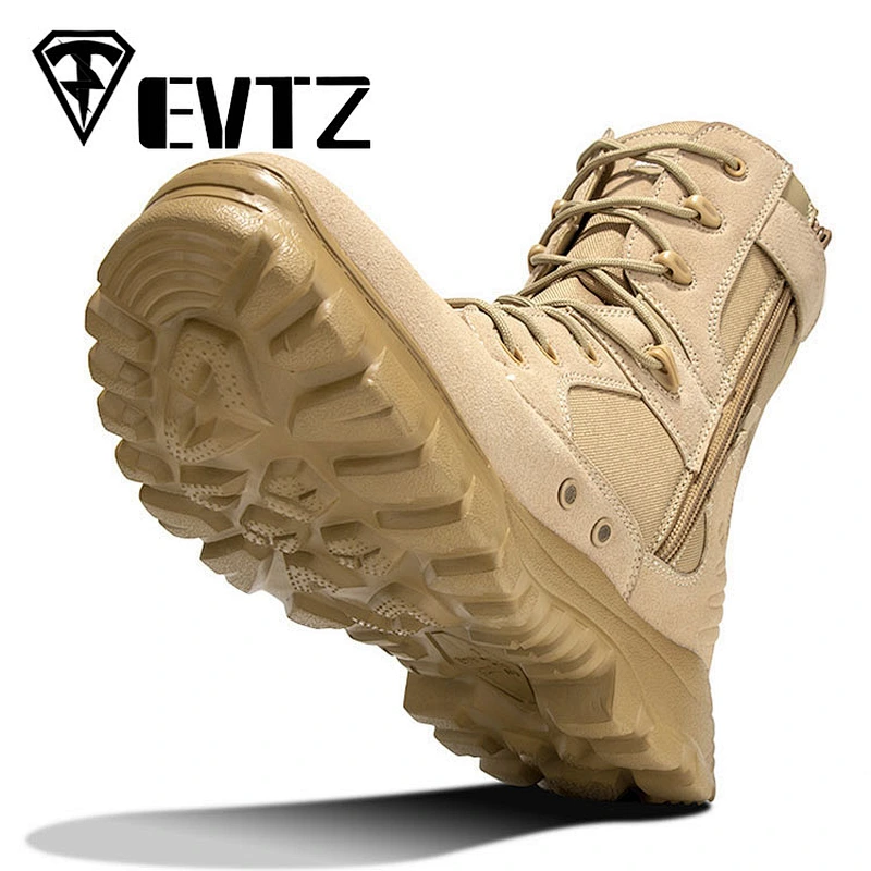 New Style black leather military boots