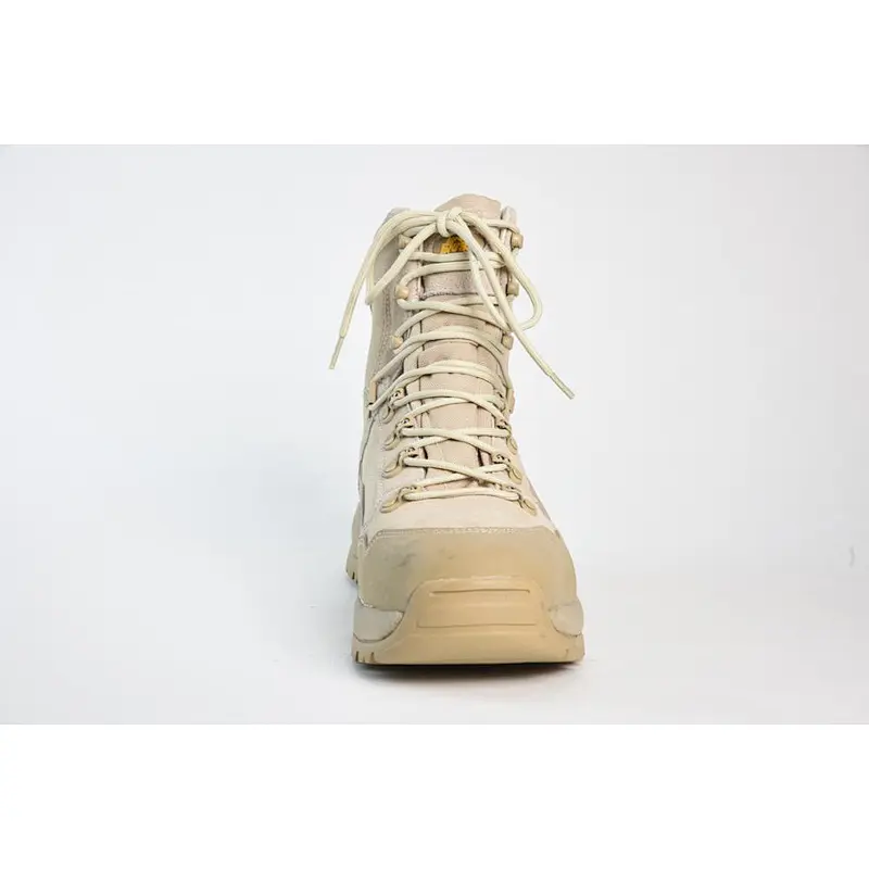 2018 Sand color cow suede leather military desert boots men