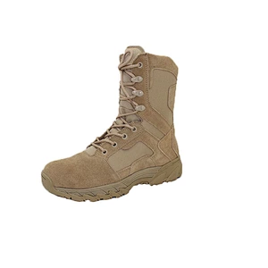 Jiulong Factory Best Price Cow Suede leather Military Panama Combat Desert Boots