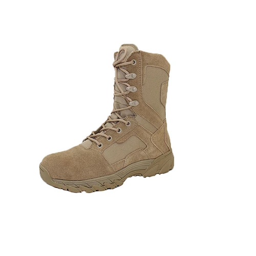 Jiulong Factory Best Price Cow Suede leather Military Panama Combat Desert Boots