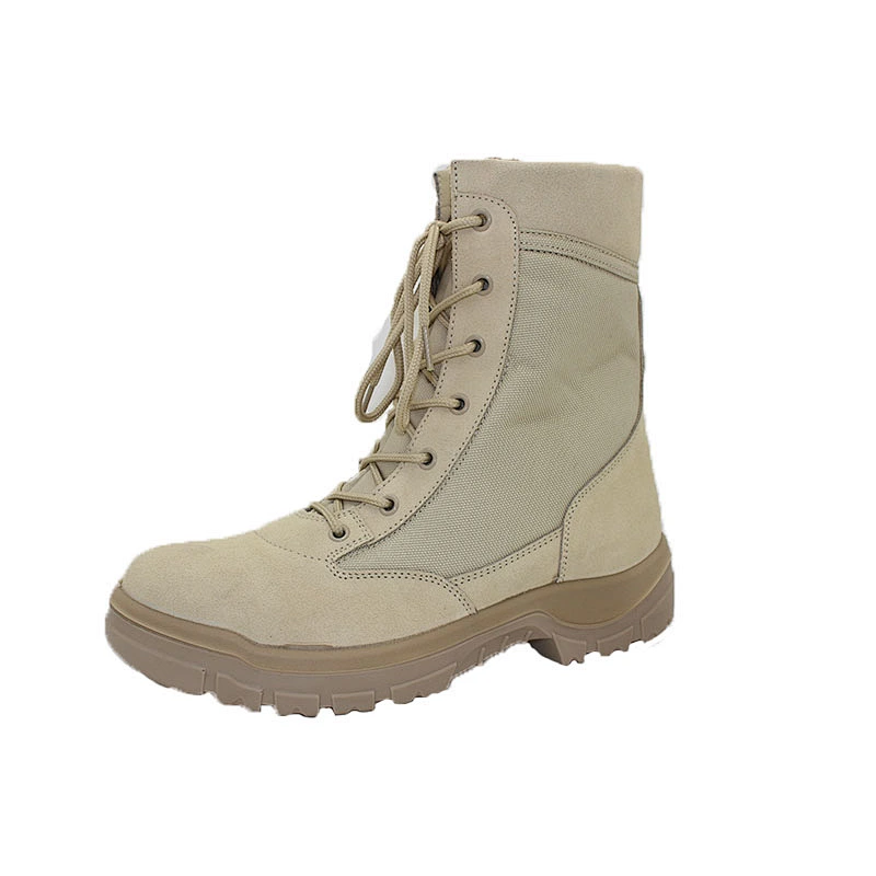 new design green combat boot, green work boot with zip,military combat boot