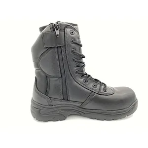 2020 new style Outdoor Military Tactical Black Leather Boots